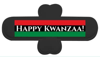 happy kwanzaa flag africa stickers, magnet