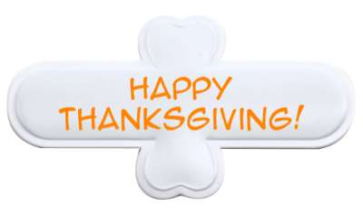 happy thanksgiving celebration stickers, magnet