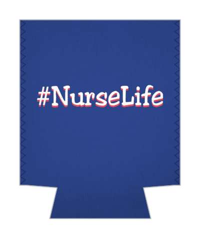 hashtag nurse life deep blue stickers, magnet