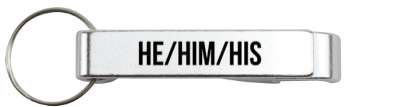 he him his pronouns label stickers, magnet