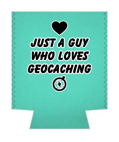 heart compass symbol just a guy who loves geocaching stickers, magnet