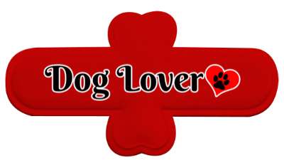 heart paw print dog lover stickers, magnet