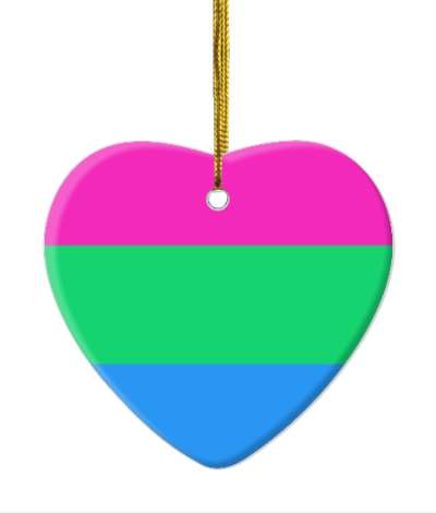 heart polysexual trans pride colors flag lgbt stickers, magnet