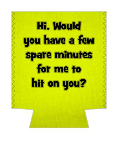 hi would you have a few spare minutes for me to hit on you pickup line stickers, magnet