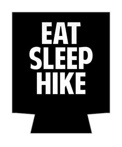 hiker routine eat sleep hike stickers, magnet