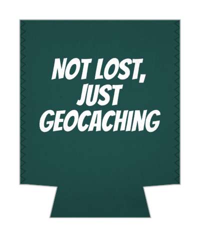 hiking gps not lost just geocaching wandering stickers, magnet