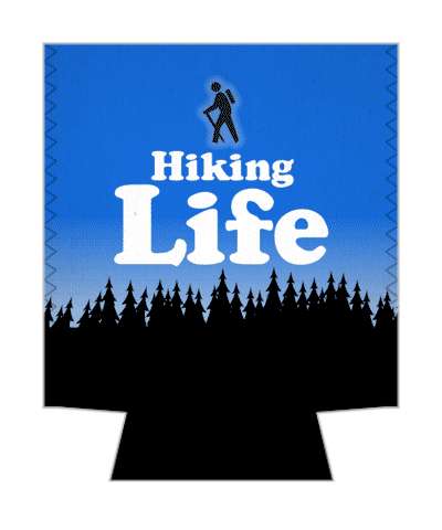 hiking life forest silhouette awesome epic stickers, magnet