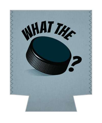 hockey wordplay joke what the puck stickers, magnet