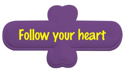 hope follow your heart stickers, magnet