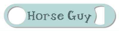 horse guy cute horseback riding stickers, magnet