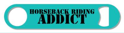 horseback riding addict stencil fanatic bold stickers, magnet
