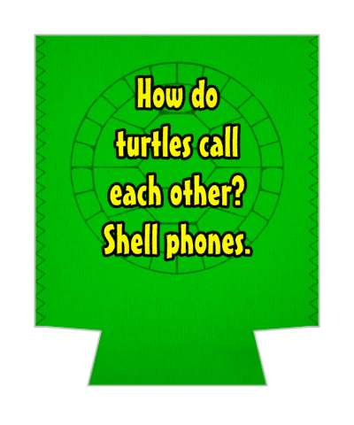 how do turtles call each other shell phones pun stickers, magnet
