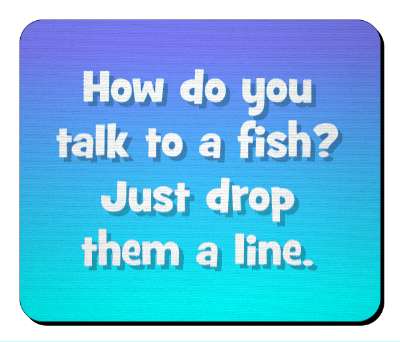 how do you talk to a fish just drop them a line fishing humor stickers, magnet