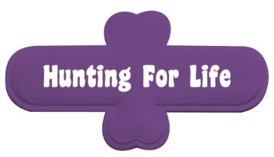 hunting for life lifetime fan stickers, magnet