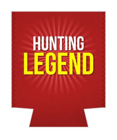 hunting legend red rays stickers, magnet