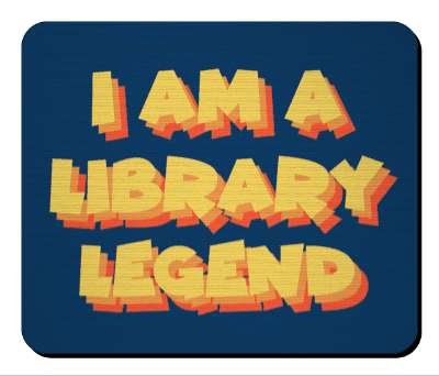 i am a library legend book reading stickers, magnet
