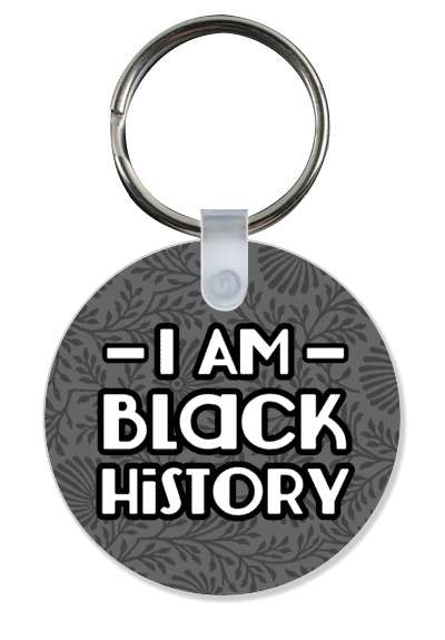 i am black history stylized floral patterns stickers, magnet