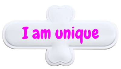 i am unique affirmation statements stickers, magnet