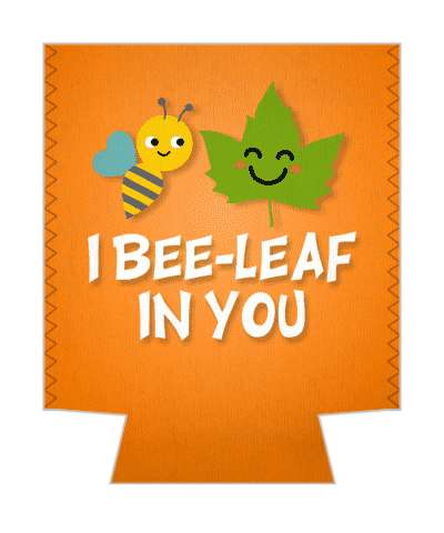 i bee leaf in you believe pun stickers, magnet