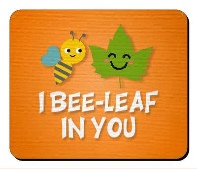 i bee leaf in you funny encouraging pun stickers, magnet