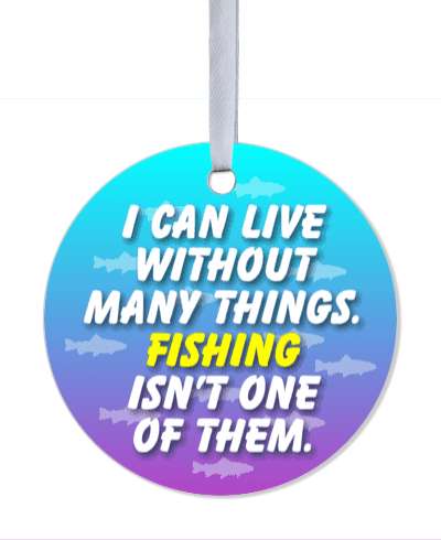 i can live without many things fishing isnt one of them gradient stickers, magnet
