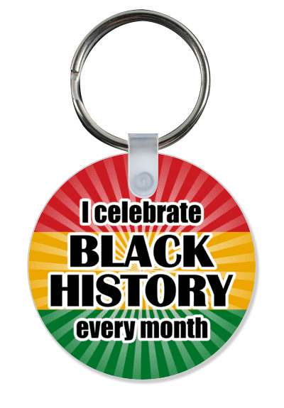 i celebrate black history every month rays pan african stickers, magnet