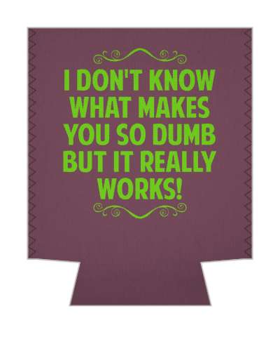 i dont know what makes you so dumb but it really works witty insults stickers, magnet