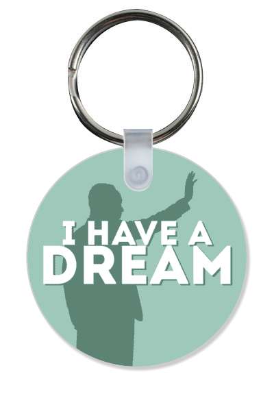 i have a dream silhouette speech martin luther king jr mlk green stickers, magnet
