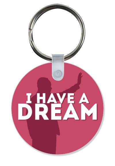 i have a dream silhouette speech martin luther king jr mlk red stickers, magnet