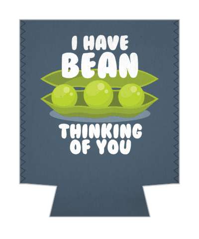 i have bean thinking of you green beans pun stickers, magnet