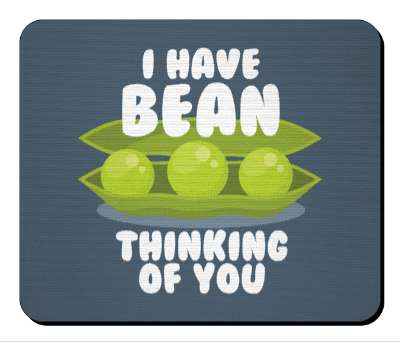 i have bean thinking of you peas in a pod funny wordplay stickers, magnet