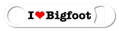 i heart bigfoot white stickers, magnet