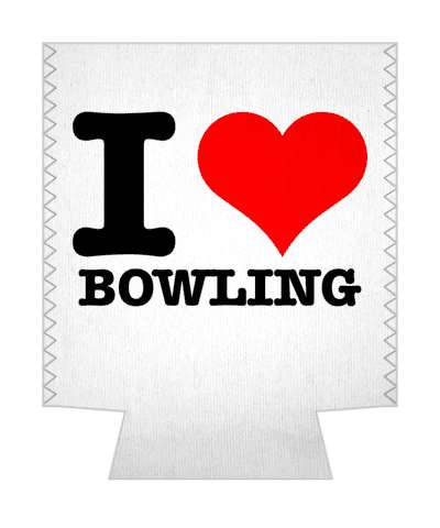 i heart bowling love fan bowling ball pins lane fun stickers, magnet