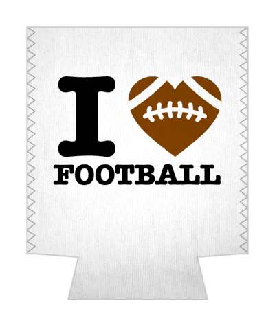 i heart football love sports heart stickers, magnet