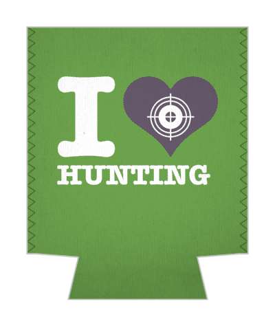 i heart hunting love crosshair stickers, magnet