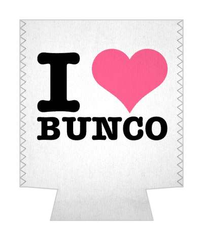 i heart love bunco dice game fun awesome stickers, magnet