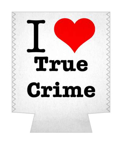 i heart love true crime fan stickers, magnet