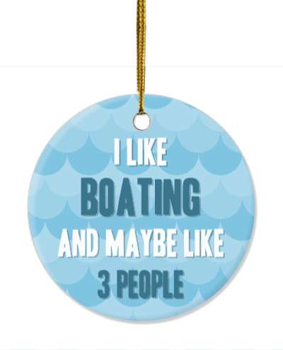 i like boating and maybe like three people water waves pattern stickers, magnet