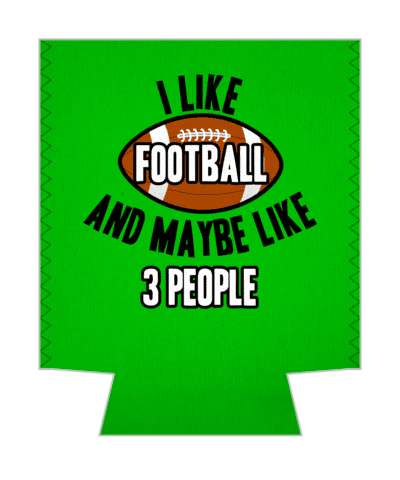 i like football and maybe like three people green funny stickers, magnet