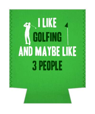 i like golfing and maybe like three people golfer flag stickers, magnet