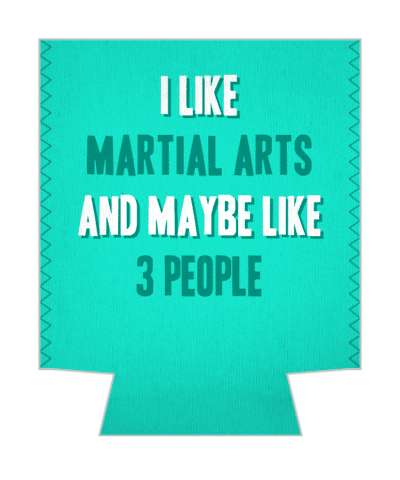 i like martial arts and maybe like three people bright stickers, magnet