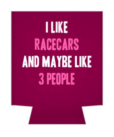 i like racecars and maybe like three people stickers, magnet