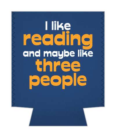 i like reading and maybe like three people funny saying stickers, magnet
