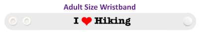 i love hiking heart affection stickers, magnet
