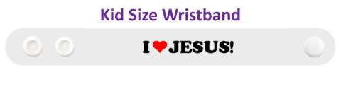 i love jesus green heart wristband