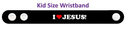 i love jesus purple heart wristband