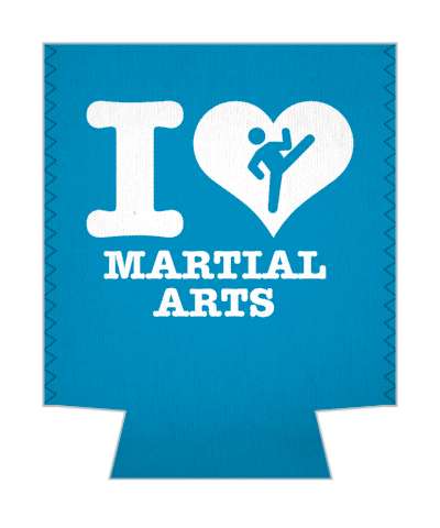 i love martial arts heart kicking stick figure stickers, magnet