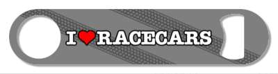 i love racecars tire tracks red heart stickers, magnet