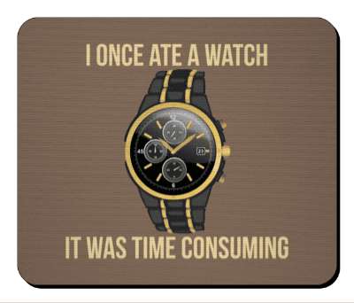 i once ate a watch it was time consuming hilarious wordplay witty stickers, magnet