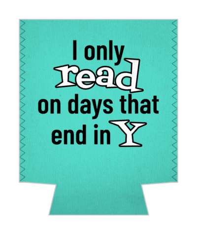 i only read on days that end in y funny saying stickers, magnet